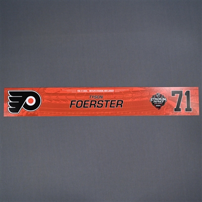 Tyson Foerster - 2024 Stadium Series Locker Room Nameplate