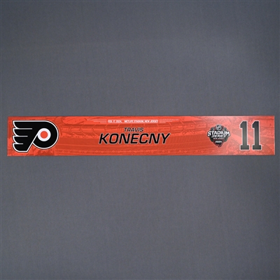 Travis Konecny - 2024 Stadium Series Locker Room Nameplate