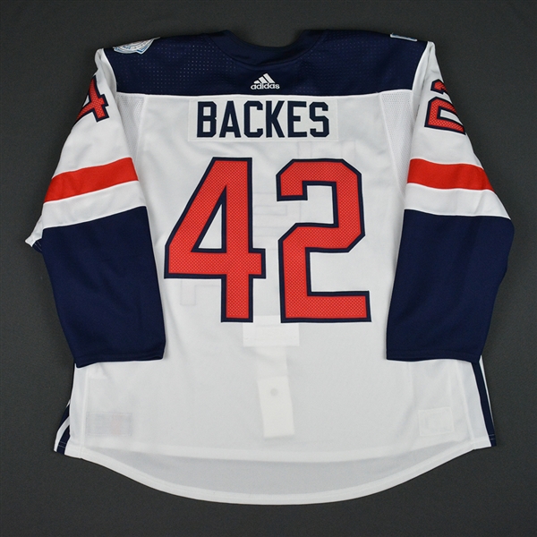 David Backes - World Cup of Hockey - Team USA - Pre-Tournament Game-Issued Jersey