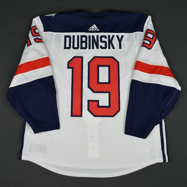 Brandon Dubinsky - World Cup of Hockey - Team USA - Pre-Tournament Game-Worn Jersey