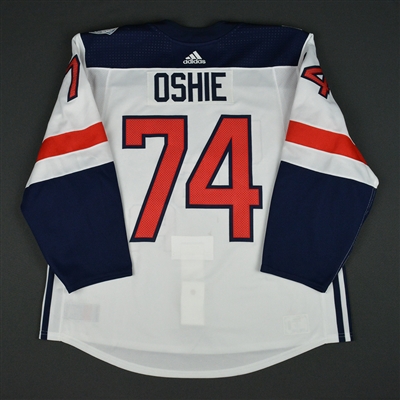 T.J. Oshie - World Cup of Hockey - Team USA - Pre-Tournament Game-Worn Jersey