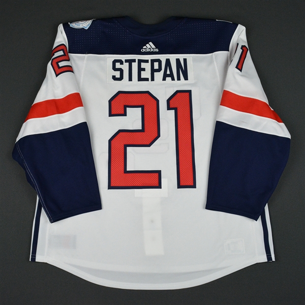 Derek Stepan - World Cup of Hockey - Team USA - Pre-Tournament Game-Worn Jersey