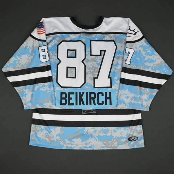 Morgan Beikrich - Buffalo Beauts - 2016-17 NWHL Game-Worn Military Appreciation Jersey