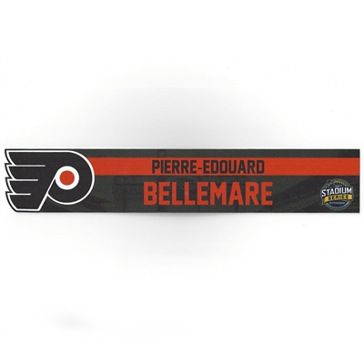 Pierre-Edouard Bellemare - Philadelphia Flyers - 2017 NHL Stadium Series Dressing Room Nameplate  