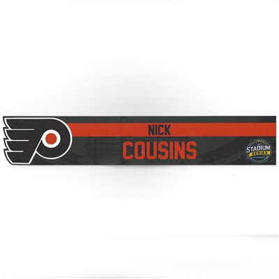 Nick Cousins - Philadelphia Flyers - 2017 NHL Stadium Series Dressing Room Nameplate  