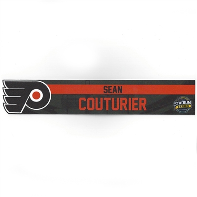 Sean Couturier - Philadelphia Flyers - 2017 NHL Stadium Series Dressing Room Nameplate  