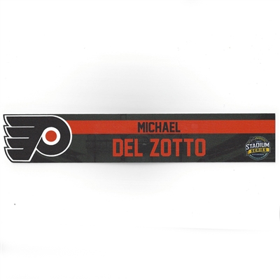 Michael Del Zotto - Philadelphia Flyers - 2017 NHL Stadium Series Dressing Room Nameplate  