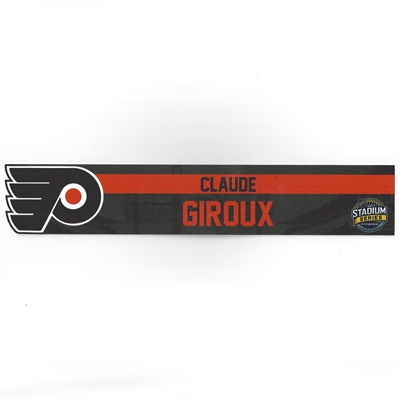 Claude Giroux - Philadelphia Flyers - 2017 NHL Stadium Series Dressing Room Nameplate  