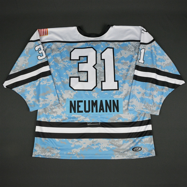 Kelsey Neumann - Buffalo Beauts - 2016-17 NWHL Game-Issued Military Appreciation Jersey