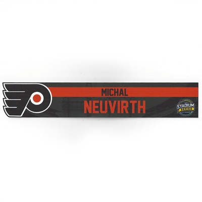 Michal Neuvirth - Philadelphia Flyers - 2017 NHL Stadium Series Dressing Room Nameplate  