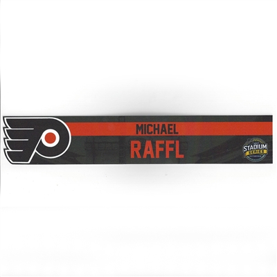 Michael Raffl - Philadelphia Flyers - 2017 NHL Stadium Series Dressing Room Nameplate  