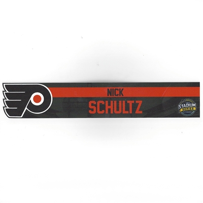 Nick Schultz - Philadelphia Flyers - 2017 NHL Stadium Series Dressing Room Nameplate  