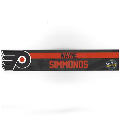 Wayne Simmonds - Philadelphia Flyers - 2017 NHL Stadium Series Dressing Room Nameplate  