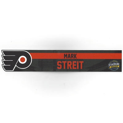 Mark Streit - Philadelphia Flyers - 2017 NHL Stadium Series Dressing Room Nameplate  