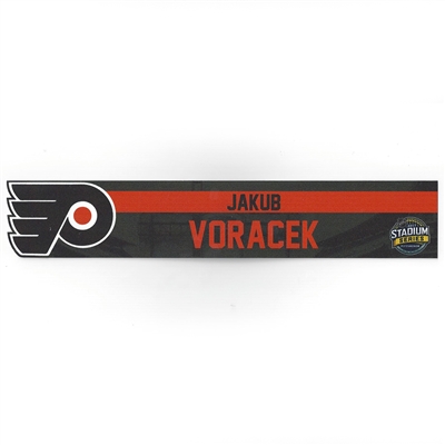 Jakub Voracek - Philadelphia Flyers - 2017 NHL Stadium Series Dressing Room Nameplate  