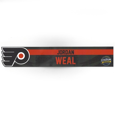 Jordan Weal - Philadelphia Flyers - 2017 NHL Stadium Series Dressing Room Nameplate  