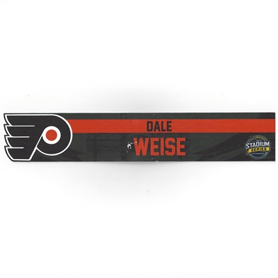 Dale Weise - Philadelphia Flyers - 2017 NHL Stadium Series Dressing Room Nameplate  