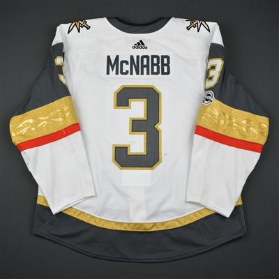 Brayden McNabb - Vegas Golden Knights - 2017-18 First Game in Golden Knights History - Game-Worn Jersey - 1st & 2nd Period only
