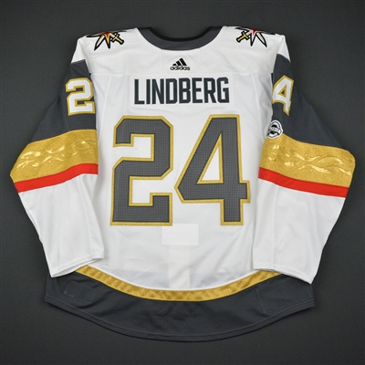 Oscar Lindberg - Vegas Golden Knights - 2017-18 First Game in Golden Knights History - Game-Worn Jersey - 1st & 2nd Period only