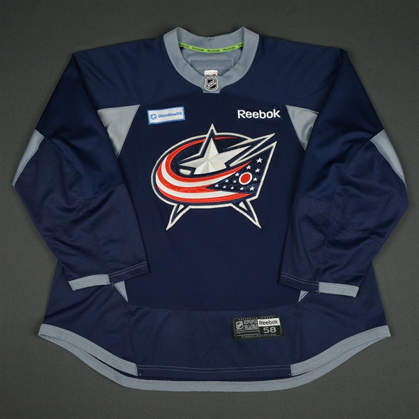blue jackets practice jersey