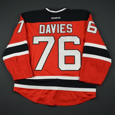 Jeremy Davies - New Jersey Devils - 2017-18 Development Camp - Game-Worn Jersey 