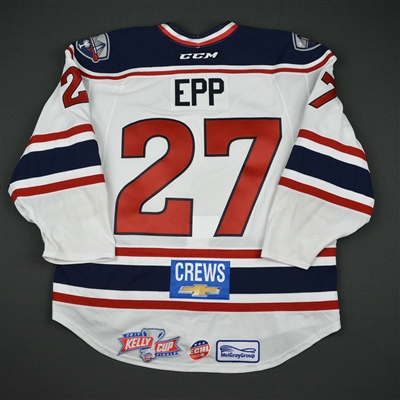 Wade Epp - South Carolina Stingrays - 2017 Kelly Cup Finals - Game-Worn Jersey w/A - Games 1 & 2