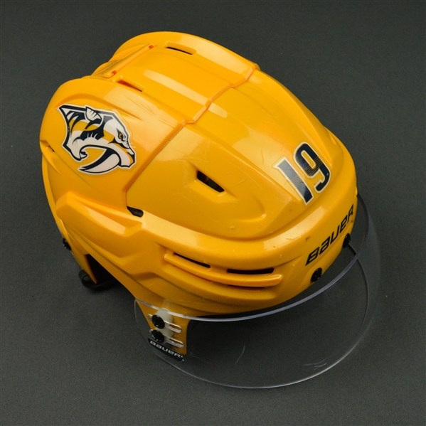 Calle Jarnkrok - Nashville Predators - 2017 Stanley Cup Final Game-Worn Gold Helmet