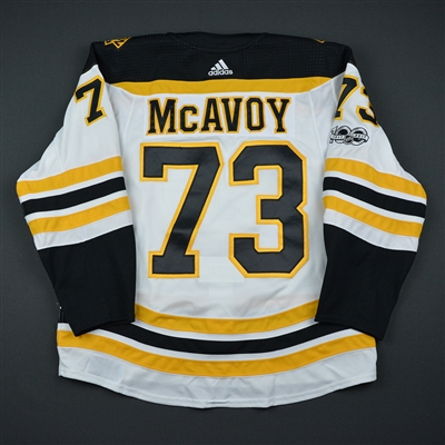 Charlie McAvoy - Boston Bruins - 2017 Hockey Hall of Fame Game - Game-Worn Jersey - November 10