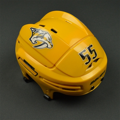Cody McLeod - Nashville Predators - 2017 Stanley Cup Final Game-Worn Gold Helmet