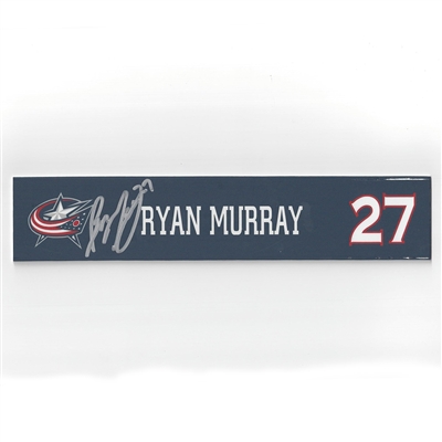 Ryan Murray - Columbus Blue Jackets - 2015-16 Autographed Locker Room Nameplate  