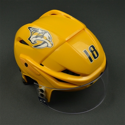James Neal - Nashville Predators - 2017 Stanley Cup Final Game-Worn Gold Helmet