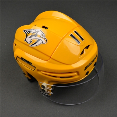 PA Parenteau - Nashville Predators - 2017 Stanley Cup Final Game-Worn Gold Helmet