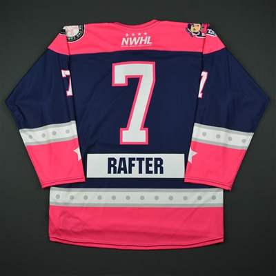 Tatiana Rafter - New York Riveters - 2016-17 Game-Issued Strides For The Cure Jersey 