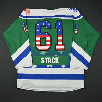 Kelli Stack - Connecticut Whale - Game-Worn Military Appreciation Day Jersey w/C - Jan. 29, 2017