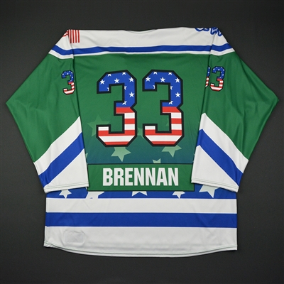 Laura Brennan - Connecticut Whale - Game-Issued Military Appreciation Day Jersey - Jan. 29, 2017