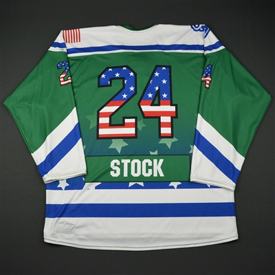 Nicole Stock - Connecticut Whale - Game-Worn Military Appreciation Day Jersey - Jan. 29, 2017