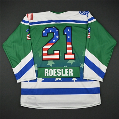 Cydney Roesler - Connecticut Whale - Game-Worn Military Appreciation Day Jersey - Jan. 29, 2017