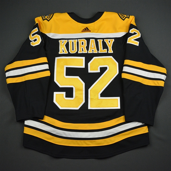 Sean Kuraly - Boston Bruins - 2018 Willie ORee 60th Anny. Patch Game-Worn Jersey 