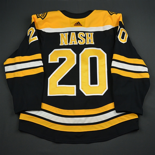 Riley Nash - Boston Bruins - 2018 Willie ORee 60th Anny. Patch Game-Worn Jersey 