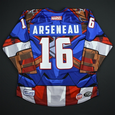 Vincent Arseneau - Allen Americans - 2017-18 MARVEL Super Hero Night - Game-Issued Jersey w/A