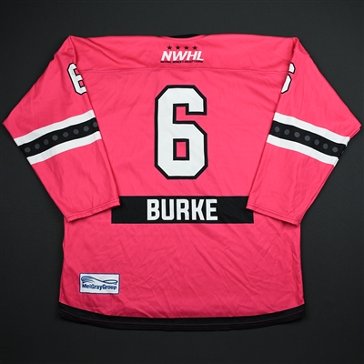 Courtney Burke - Metropolitan Riveters - Game-Worn Strides For The Cure Jersey - Jan. 27, 2018