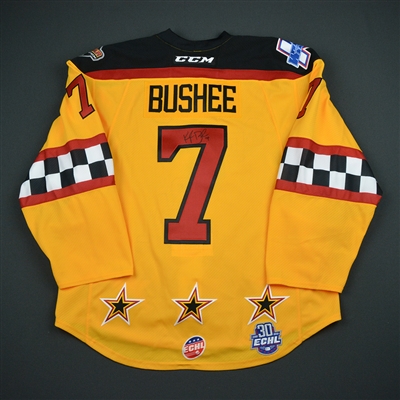 Kyle Bushee - 2018 CCM/ECHL All-Star Classic - Central Division - Game-Worn Autographed Semi-Final Jersey w/C - 2nd Half Only