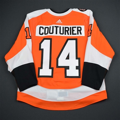 Sean Couturier - Philadelphia Flyers - Eric Lindros Jersey Retirement Night Game-Worn Jersey