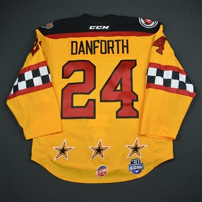 Justin Danforth - 2018 CCM/ECHL All-Star Classic - Central Division - Game-Worn Autographed Semi-Final Jersey - 2nd Half Only