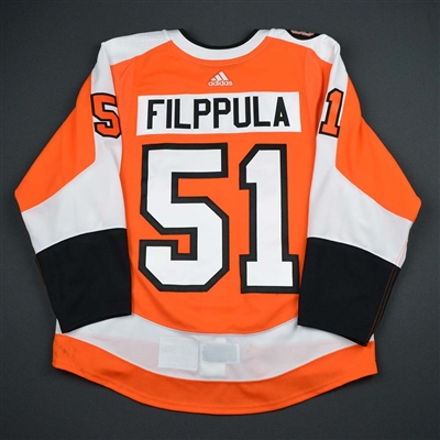Valtteri Filppula - Philadelphia Flyers - Eric Lindros Jersey Retirement Night Game-Worn Jersey w/A