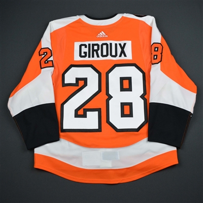 Claude Giroux - Philadelphia Flyers - Eric Lindros Jersey Retirement Night Game-Worn Jersey w/C
