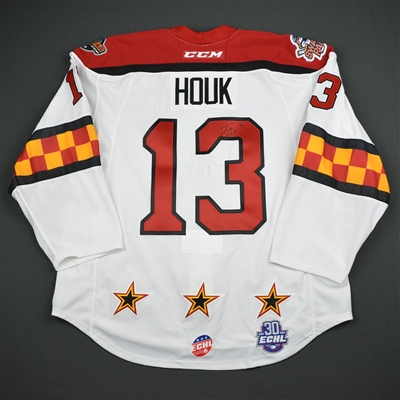 Joe Houk - 2018 CCM/ECHL All-Star Classic - South Division - Game-Worn Autographed Semi-Final Jersey w/C - 2nd Half Only
