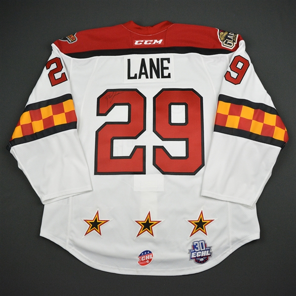 Phil Lane - 2018 CCM/ECHL All-Star Classic - South Division - Game-Worn Autographed Semi-Final Jersey - 2nd Half Only