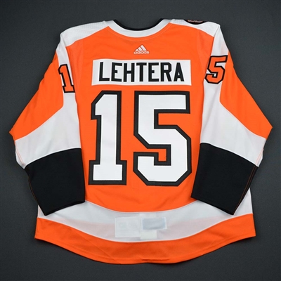 Jori Lehtera - Philadelphia Flyers - Eric Lindros Jersey Retirement Night Game-Worn Jersey