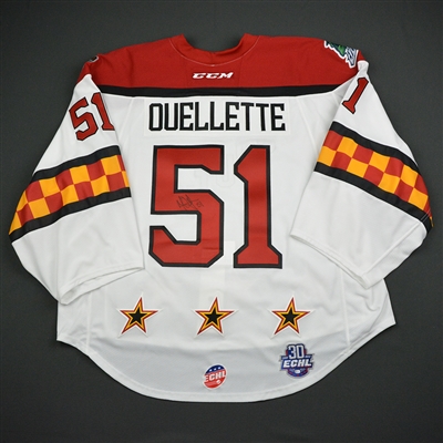Martin Ouellette - 2018 CCM/ECHL All-Star Classic - South Division - Game-Worn Autographed Semi-Final Jersey - 2nd Half Only